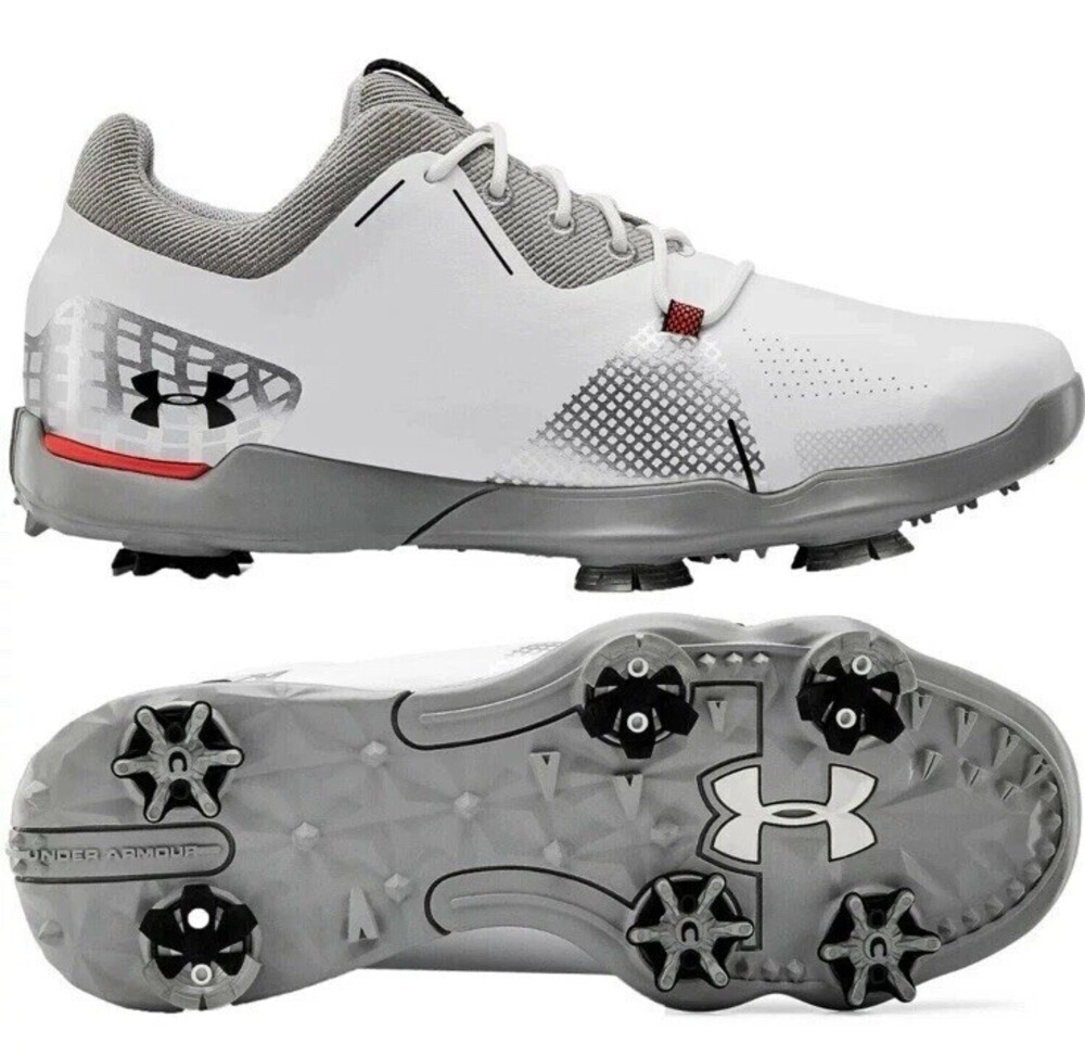 Under Armour Jr Spieth 4 Golf White Grey Men Size 6Y Women's 7.5 3022768-100